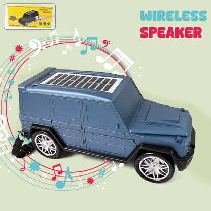Thar wireless Bluetooth speaker for car, solar powered music speaker for travel, portable Bluetooth speaker with solar panel, rechargeable outdoor speaker for camping,