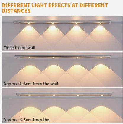 LED PIR motion sensor cabinet light USB rechargeable stick-on wireless light for home and wardrobe, best motion sensor cabinet light USB rechargeable in India,