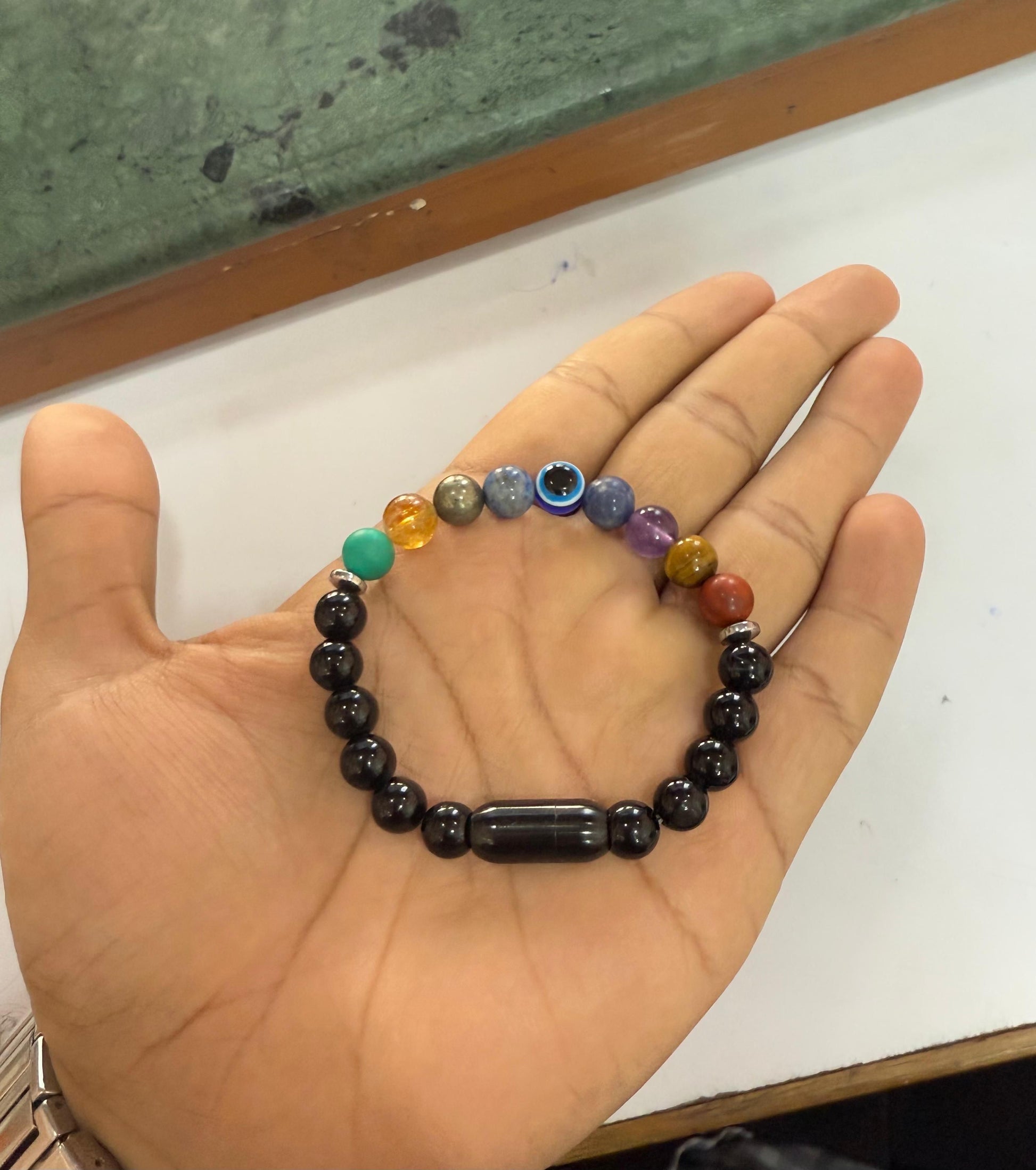 meditation bracelet, stone bead bracelet, energy balancing bracelet, chakra jewelry, healing stone jewelry, wellness bracelet