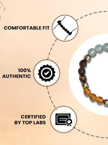 dhan yog bracelet, money prosperity bracelet, natural gemstone bracelet, elasticated bracelet, gemstone bracelet for money,