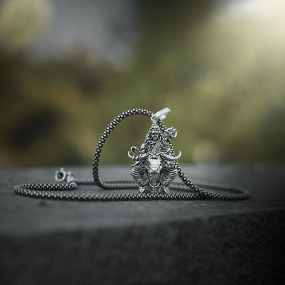Lord Shiva with Nandi Pendant Chain for Men – Silver Stainless Steel Shivji Locket, Lord Shiva pendant with Nandi, silver Shiva pendant chain, Shiva with Nandi locket for men, stainless steel Shiva chain, Shivji pendant with chain, Shiva pendant for men, Shiva and Nandi silver chain, Lord Shiva necklace for men, Nandi locket for men, spiritual pendant for men, Mahadev with Nandi chain, Shiva locket stainless steel

