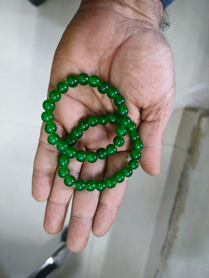jade bracelet, healing stone bracelet, natural stone jewelry, green jade jewelry, healing bracelet unisex, crystal healing bracelet, jade beaded bracelet, healing jewelry men women, natural jade bracelet, pack of 2 bracelets

