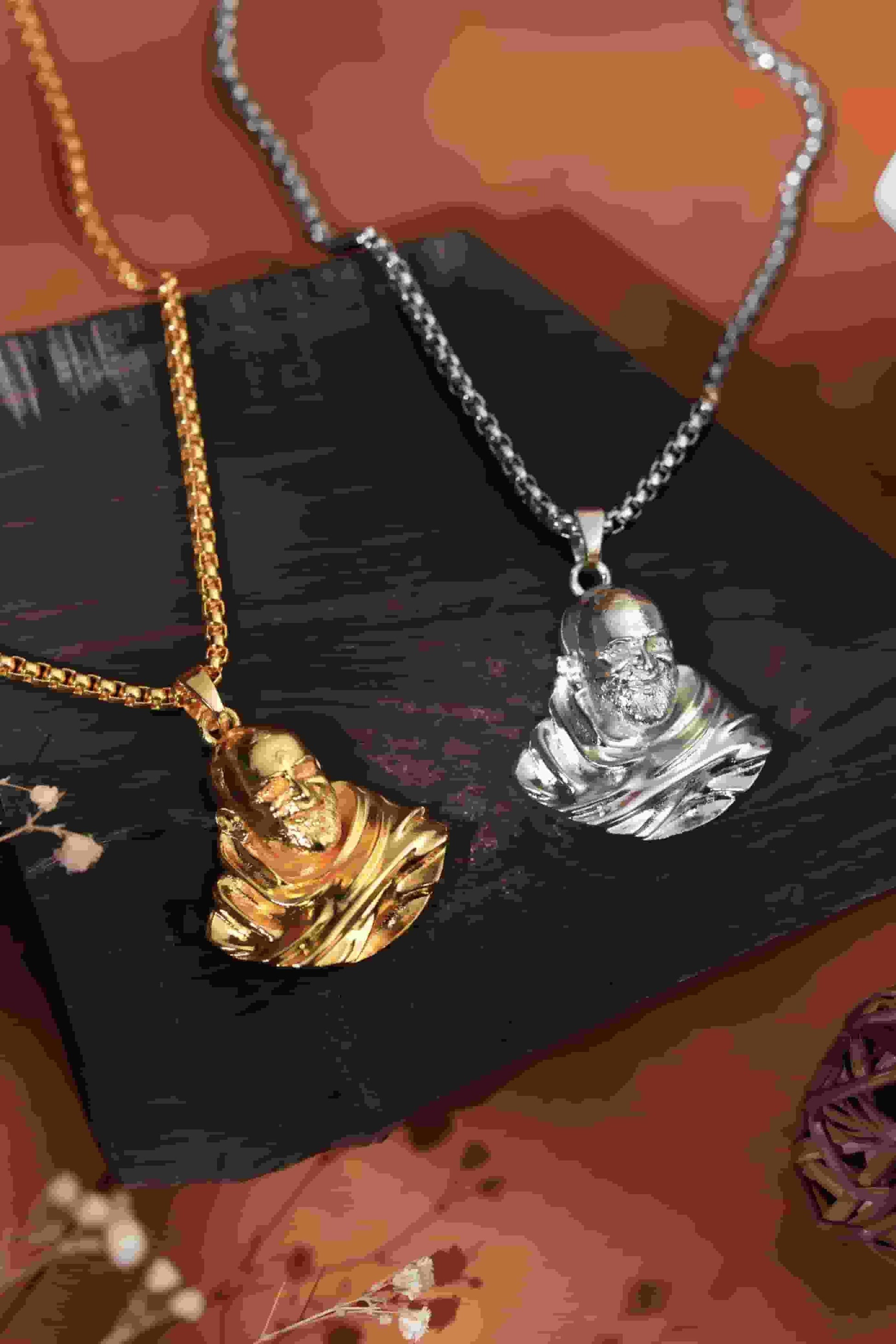 neem karoli baba spiritual pendant men, gold plated spiritual locket men, sterling gold pendant with chain men, neem karoli baba pendant men, men's gold plated spiritual jewelry, neem karoli baba locket with chain men, sterling gold spiritual pendant men, gold plated pendant men neem karoli baba, men's spiritual gold plated locket
