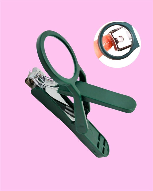 Nail Clipper with Magnifying Glass for Precision Trimming – Stainless Steel Cutter for Adults & Kids, nail clipper with magnifying glass, nail cutter for seniors, baby nail cutter with magnifier, nail trimmer for kids, stainless steel nail clipper, precision nail clipper, nail cutter with lens, magnifying nail cutter India, safe nail clipper for toddlers, grooming tool with magnifier

