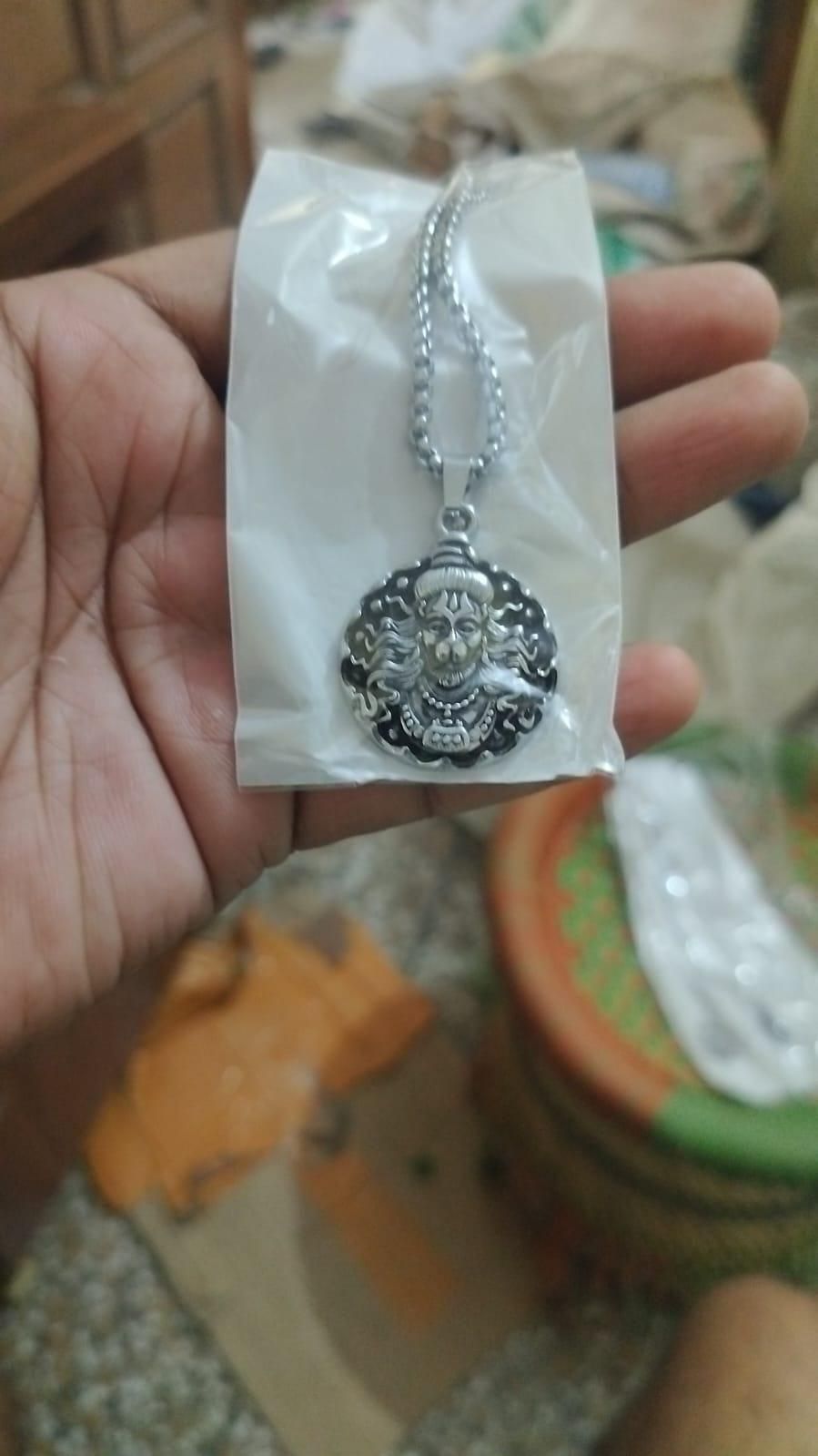 hanuman ji pendant with oxidised silver chain for men, bajrangbali alloy locket with chain for daily wear, buy hanuman pendant online in india with silver chain, spiritual hanuman ji necklace for men with oxidised finish, alloy hanuman locket with chain for men, lord hanuman devotional pendant with oxidised silver necklace, hanuman ji oxidised silver chain locket for men india, bajrangbali pendant necklace for casual and spiritual use, stylish hanuman ji chain and pendant for men, oxidised silver hanuman 