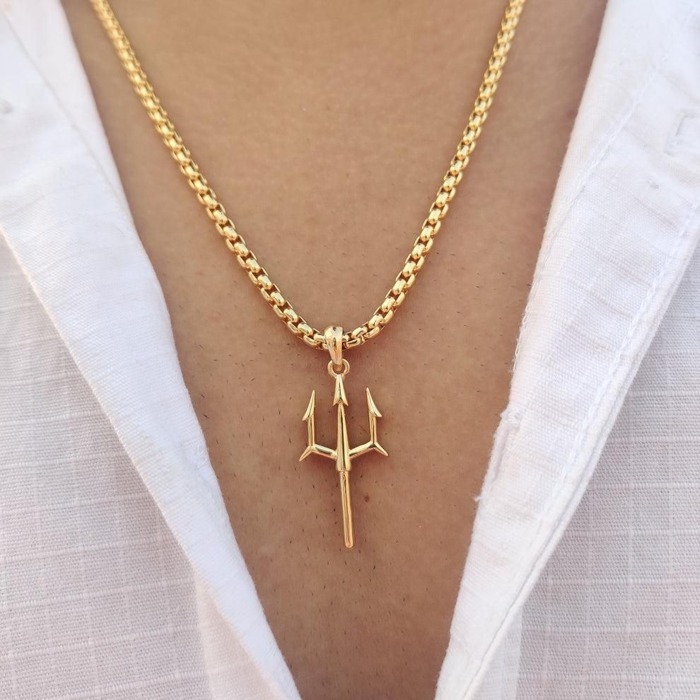 trishul pendant, gold plated pendant, mahadev necklace, shiv alloy necklace, trishul necklace for men, mahadev pendant chain, gold plated shiv pendant, alloy necklace for men, spiritual necklace men, gold plated jewelry men

