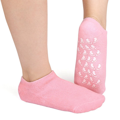Silicone gel socks for foot care. gel moisturizing socks, silicone heel socks, foot care socks, cracked heel socks, reusable foot sleeve, moisturizing socks for dry feet