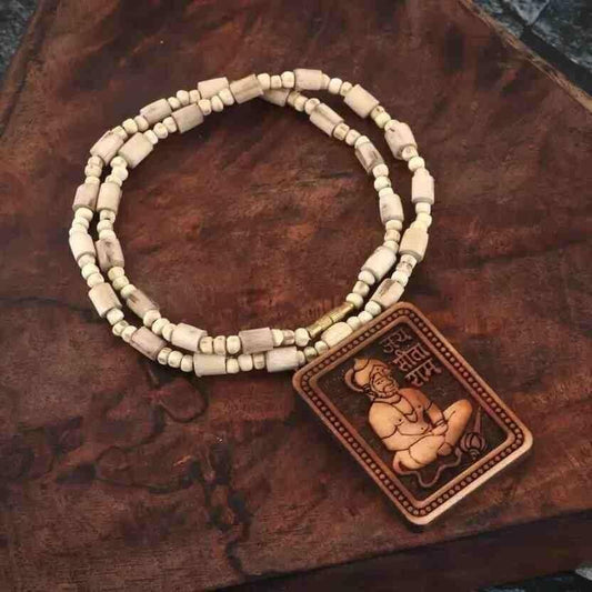 Original Tulsi Kanthi Mala with Hanuman Ji Locket Pendant (Pack of 2) | Natural Wooden Spiritual Mala for Men, Tulsi kanthi mala, Hanuman ji locket mala, Tulsi mala with pendant, Tulsi mala for men, Hanuman pendant mala combo, natural Tulsi mala online, wooden Tulsi mala pack, original Tulsi mala with Hanuman locket, spiritual mala for men, Tulsi mala for daily wear, Hanuman mala for protection, Tulsi mala combo pack, Tulsi mala Hanuman pendant set, wooden spiritual mala, Tulsi mala for devotion