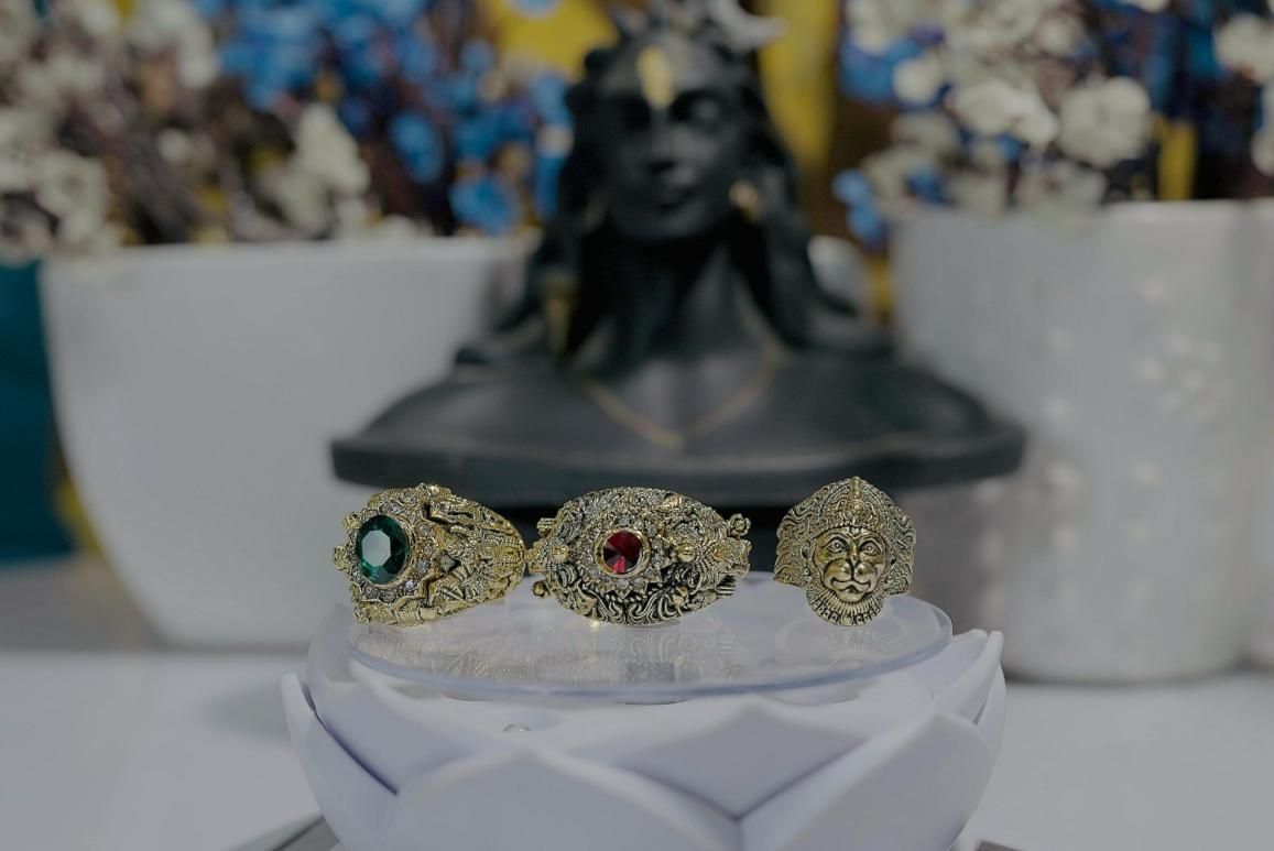 Religious Ring Combo of Shivji Ganeshji & Hanumanji | God Rings for Men & Women, shivji ring, hanumanji ring, ganeshji ring combo, religious rings for men, god rings for men and women, hindu god rings, alloy spiritual rings, combo of god rings, shiva hanuman ganesh ring, trinity god rings combo, adjustable religious rings, devotional rings for daily wear, casual wear god rings, ganesha ring for protection, hanuman ring for strength
