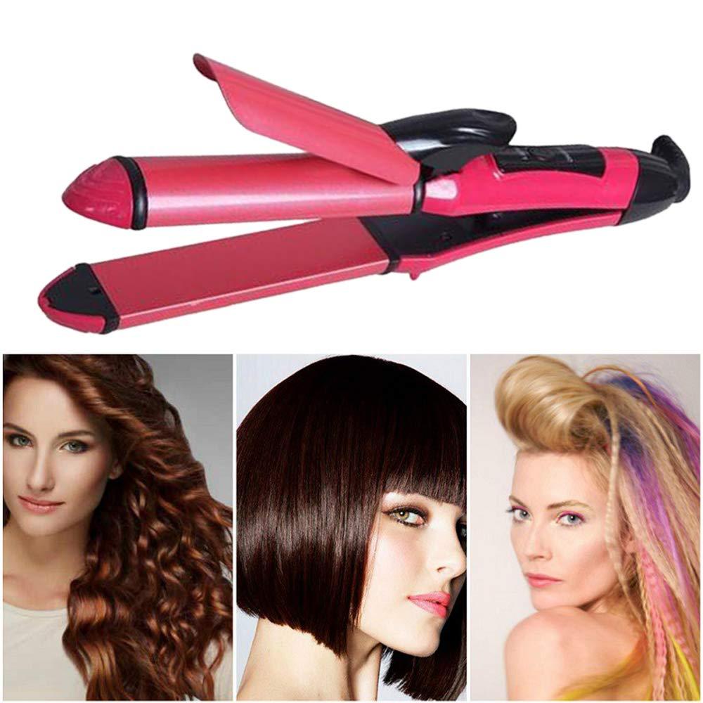 2-in-1 curling and straightening hair iron. 2 in 1 hair straightener, hair curler machine, hair iron for women, straight and curl hair tool, ceramic hair styler, hair accessories for women