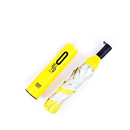 wine bottle umbrella, compact folding umbrella with bottle case, pocket size wine bottle umbrella, mini umbrella disguised as wine bottle,
