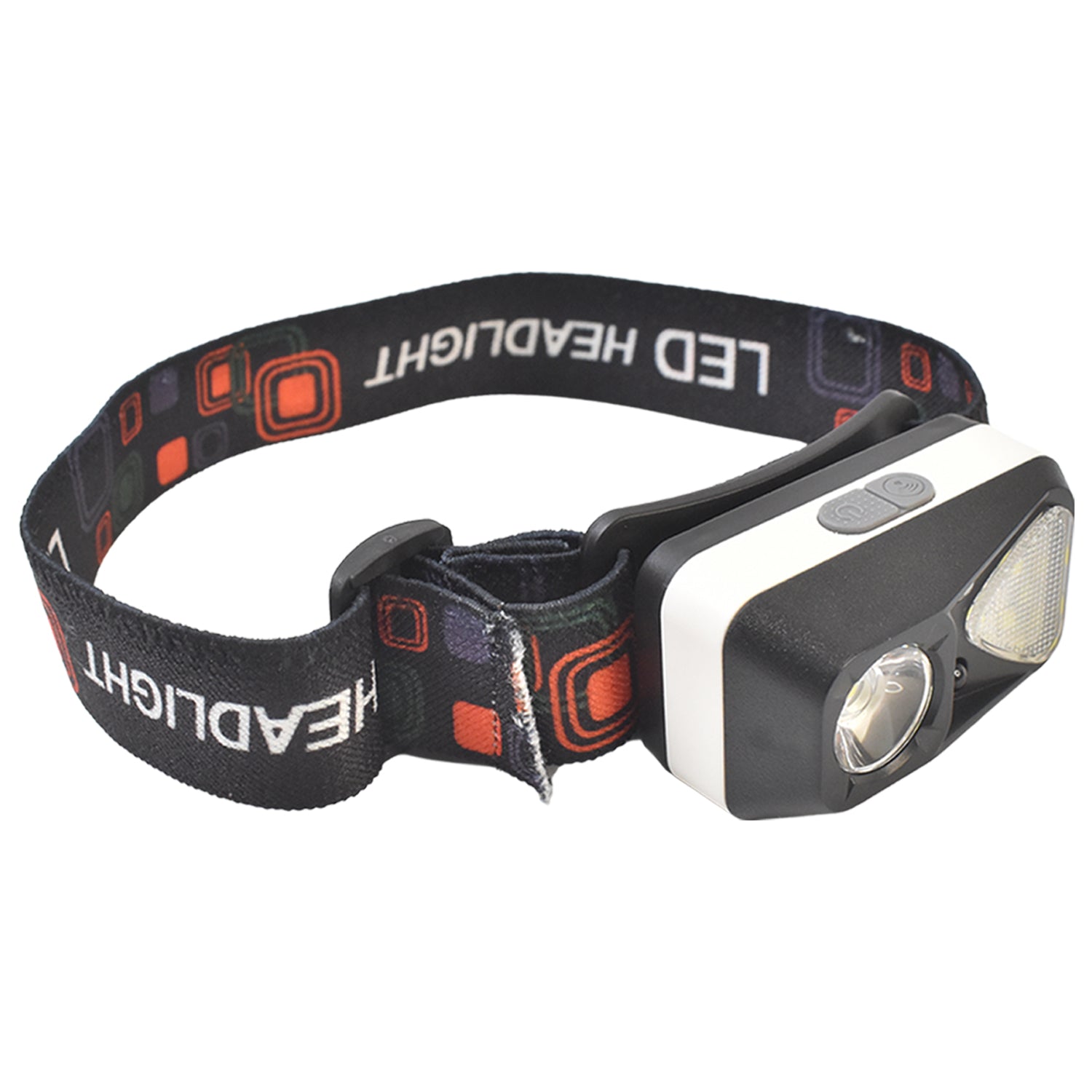 bright LED headlamp with adjustable elastic strap, outdoor waterproof headlamp for camping and fishing, head-mounted light for working in dark spaces, durable headlamp with long battery life and USB support, 