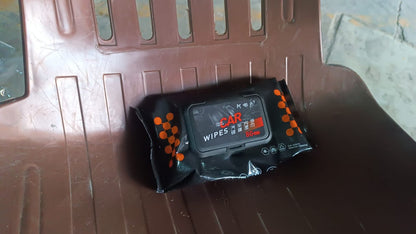 dashboard polish tissues with anti-dust properties, plastic surface cleaner for car interiors