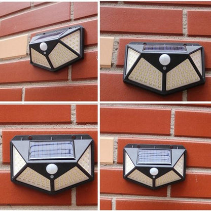 Solar garden light with LED function for home and outdoor areas. solar wall light, 100 led outdoor lamp, motion sensor solar light, waterproof garden light, outdoor security light, solar powered lamp for home, PIR sensor light, balcony solar light, solar motion light India
