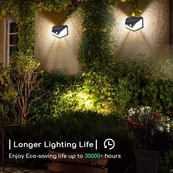 Outdoor LED solar light for illuminating pathways and security. solar wall light, 100 led outdoor lamp, motion sensor solar light, waterproof garden light, outdoor security light, solar powered lamp for home, PIR sensor light, balcony solar light, solar motion light India