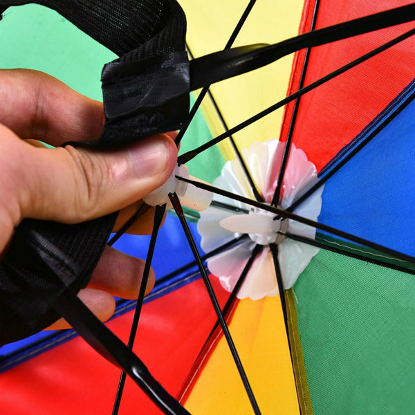 Hands-free umbrella hat, sun and rain protection. umbrella hat, hands-free umbrella cap, kids rain cap, multicolor umbrella hat, head umbrella, sun protection cap, funny umbrella hat, nylon rainbow hat, fishing umbrella hat, umbrella cap for men and women