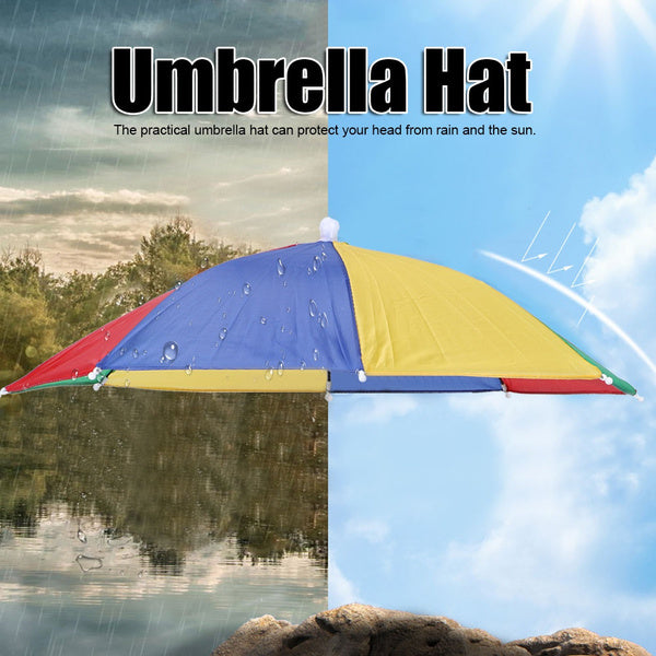 Hands free umbrella hat, protects from sun and rain. umbrella hat, hands-free umbrella cap, kids rain cap, multicolor umbrella hat, head umbrella, sun protection cap, funny umbrella hat, nylon rainbow hat, fishing umbrella hat, umbrella cap for men and women
