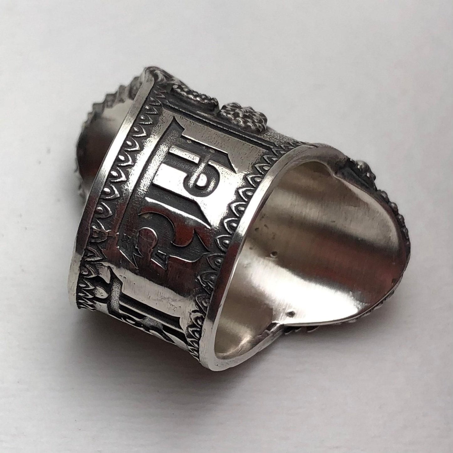 hanuman sterling silver ring for men, spiritual bajrangbali silver ring for men, silver hanuman ring for daily wear, bajrangbali ring in sterling silver,