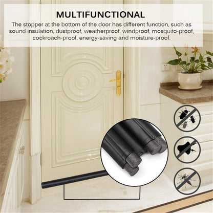 Twin draught guard for door, blocks drafts and improves insulation. door draft stopper, twin draught guard, under door seal, door noise blocker, door dust stopper, fabric door seal, window draft stopper, energy saving door guard, door seal guard 98cm
