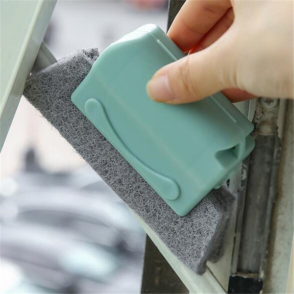 Brush for cleaning narrow window grooves. window groove cleaning brush, gap cleaning brush, handheld brush for corners, sliding door track cleaner, scouring pad brush, plastic cleaning brush, brush for vents, kitchen gap brush, window decontamination tool, narrow gap scrubber