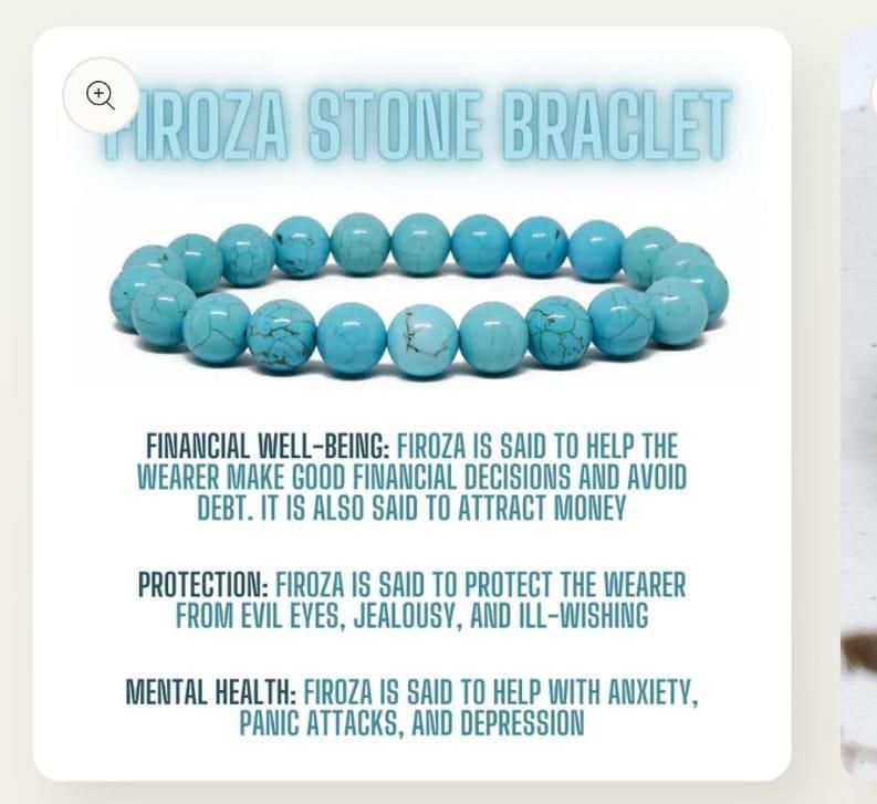 firoza bracelet, turquoise bracelet, stone bracelet, healing bracelet, gemstone bracelet, crystal bracelet, beaded bracelet, firoza stone bracelet, bracelet for men and women, unisex healing bracelet


