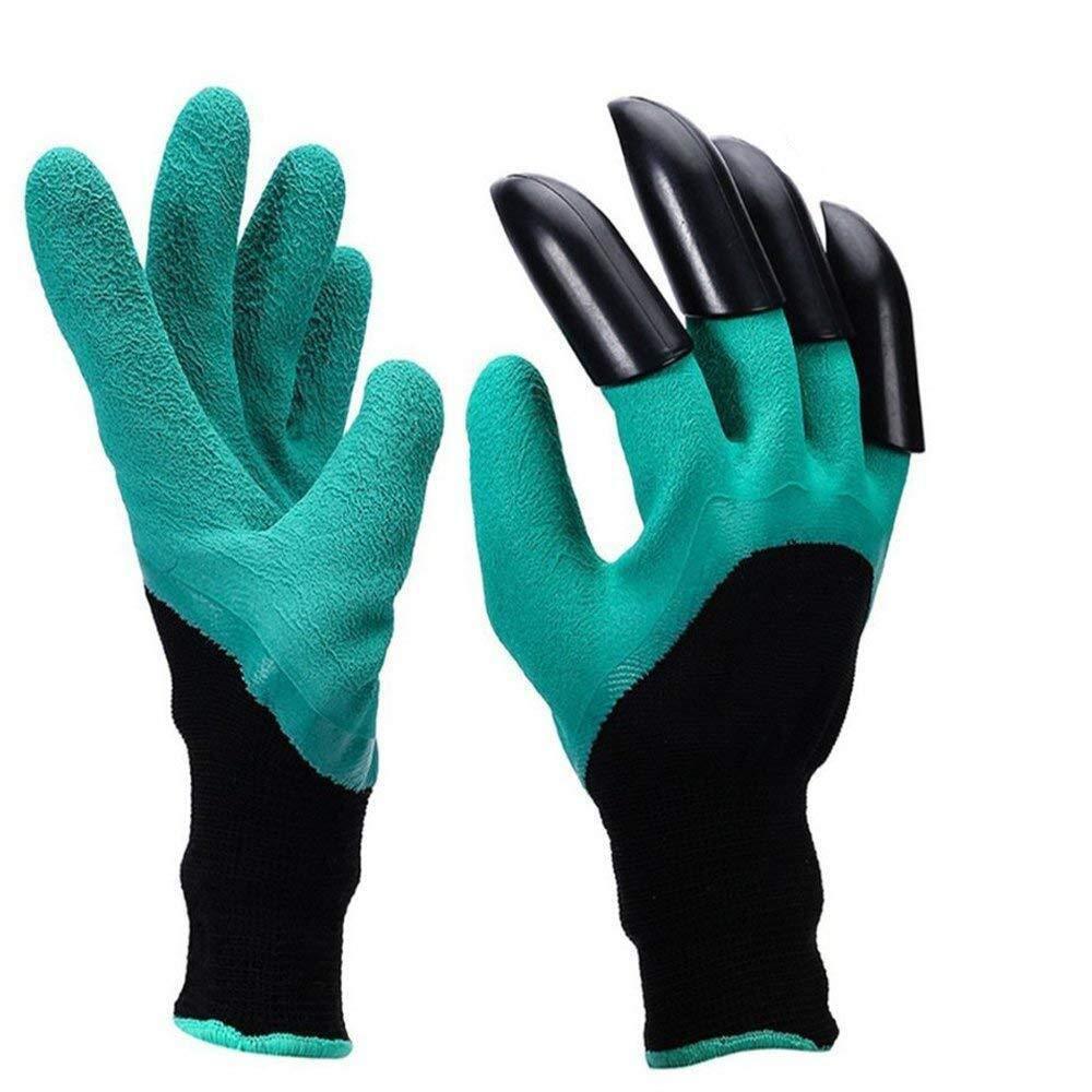 Durable garden gloves in mixed colours. garden gloves with claws, gardening gloves waterproof, digging gloves, planting gloves, claw gloves for gardening, garden tools gloves, unisex garden gloves