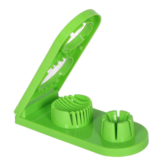 Multi-segment 2-in-1 egg cutter and slicer tool. egg slicer, stainless steel egg cutter, 2-in-1 egg slicer, kitchen egg cutter, mushroom slicer, egg cutter for salad, egg slicer for sandwich