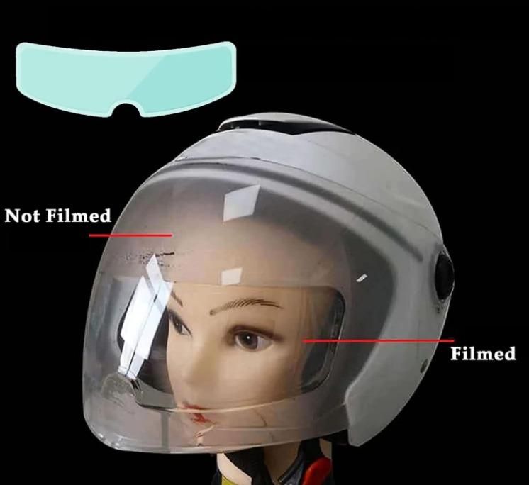 universal helmet shield anti-fog film transparent fog proof visor protector, best anti-fog film for helmet visor India, transparent fog proof helmet visor film for all helmets, universal motorcycle helmet visor anti-fog protector, fog resistant helmet shield film for bikers India, anti-fog visor film for full face helmets India, clear anti-fog film for bike helmet visor, universal helmet shield fog proof protector film India, helmet visor anti-fog shield transparent for daily riders, anti-fog protective 