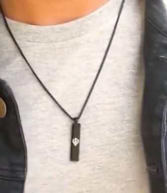 sikh symbol pendant necklace men, khanda pendant chain for men, men’s sikh spiritual necklace, mini tag chain with khanda pendant, sikh religious pendant men, spiritual khanda necklace for men, men’s pendant necklace sikh symbol, stainless steel khanda pendant chain, sikh jewelry men pendant