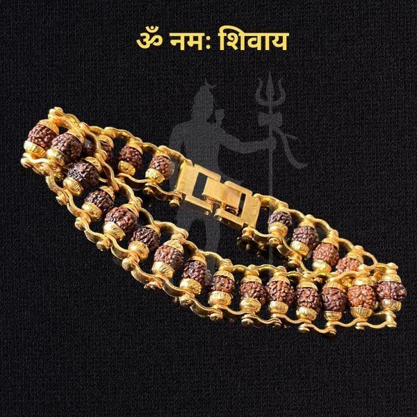 Genuine Paanch Mukhi Gold Plated Rudraksha Bracelet for Men – 24 Beads Prayer Beads, genuine paanch mukhi rudraksha bracelet, gold plated rudraksha bracelet, modern rudraksha bracelet for men, paanch mukhi rudraksha beads, rudraksha bracelet with prayer beads, gold rudraksha bracelet, 24 bead rudraksha bracelet, spiritual rudraksha bracelet, men's rudraksha bracelet gold plated, rudraksha bracelet for meditation