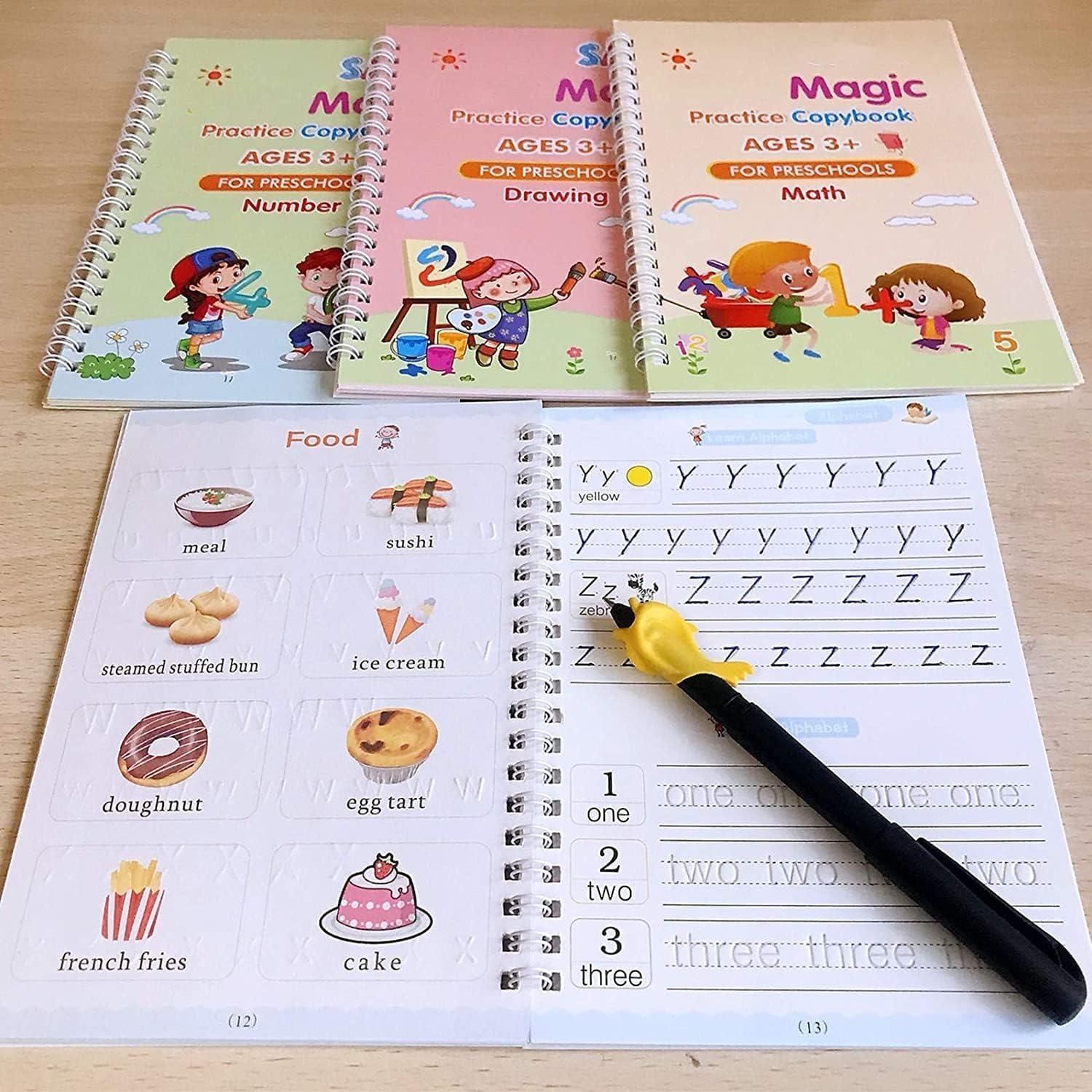 Sank Magic practice copybook set, reusable handwriting kit for kids, handwriting practice copybook India, Sank Magic reusable copybook, handwriting workbook set, reusable writing kit for children, handwriting practice kit with refills, Sank Magic writing practice set, reusable handwriting copybook set, kids handwriting workbook

