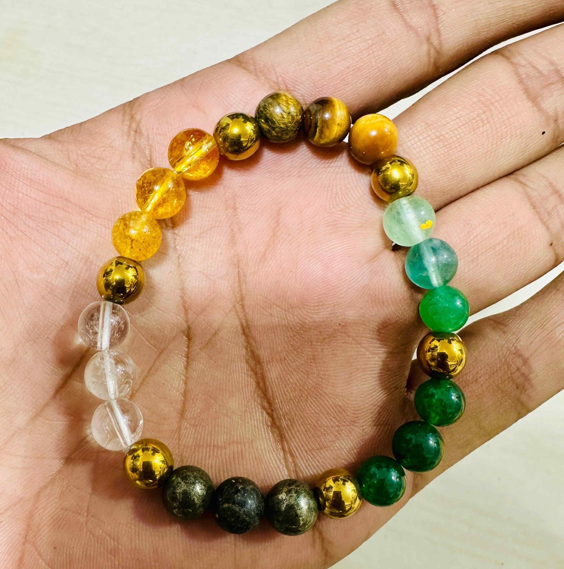 prosperity jewelry, dhan yog jewelry, crystal prosperity bracelet, wealth bracelet, money bracelet men and women