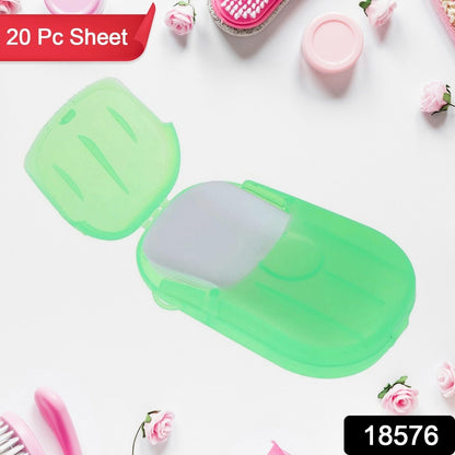 water soluble soap sheets in compact box, colorful paper soaps for personal use, pocket size paper soap for students and kids