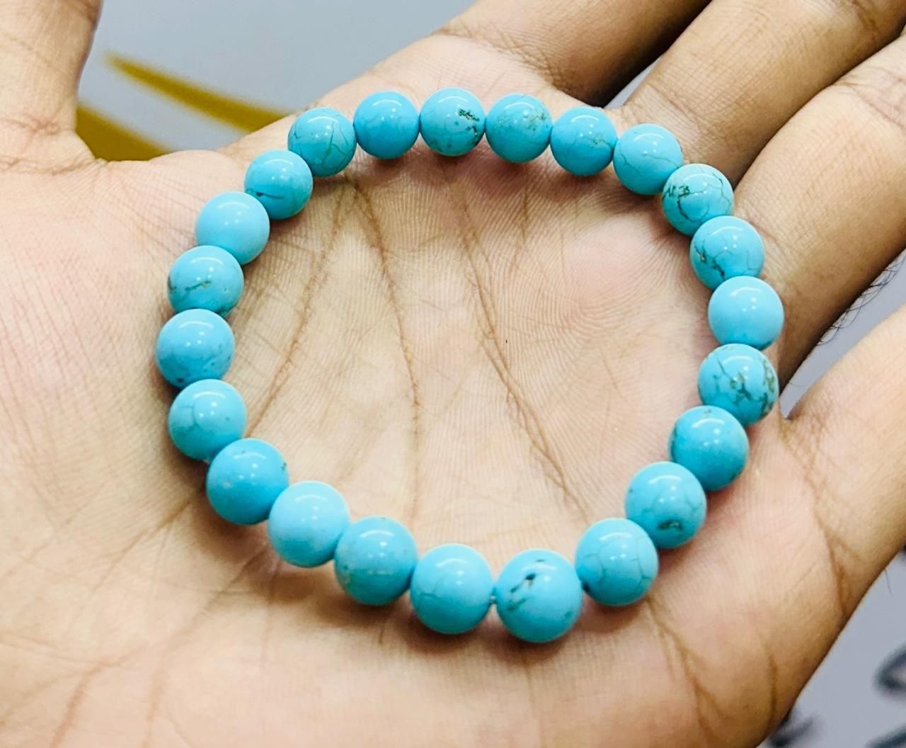 firoza turquoise stone beads bracelet for men and women healing crystal, buy turquoise gemstone bracelet online india for healing and style, natural firoza beaded bracelet for spiritual wellness and balance, unisex turquoise stone bracelet for positive energy and healing, healing crystal gemstone bracelet with firoza beads, stylish turquoise beaded bracelet for men and women, firoza gemstone bracelet for emotional stability and peace, turquoise healing bracelet for daily wear unisex jewelry, 
