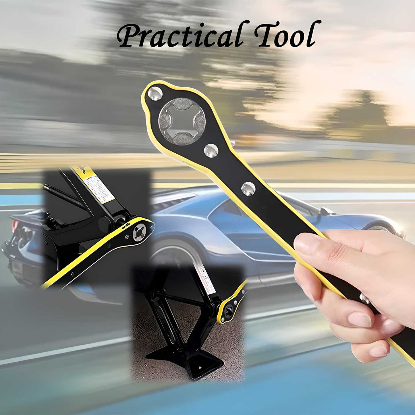 Car Jack and Lug Wrench Set – Durable Alloy Steel Vehicle Tire Changing Tool, car jack, lug wrench, car jack and lug wrench set, alloy steel car jack, vehicle jack tool, car tire changing tool, portable car jack, emergency car jack

