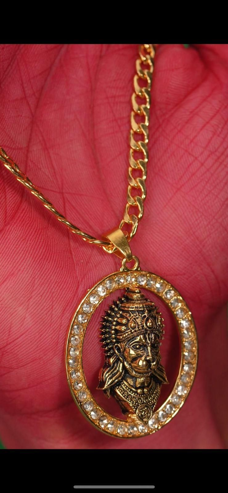 gold-plated hanuman face diamond alloy pendant locket set for men, spiritual hanuman jewelry with diamond finish, men’s gold plated hanuman pendant necklace, devotional hanuman locket set with diamonds, hanuman face pendant gold plated for men, buy hanuman diamond alloy pendant online india, spiritual hanuman pendant set for men, gold finish hanuman locket with chain, alloy hanuman face pendant jewelry for men, men’s spiritual gold plated hanuman pendant

