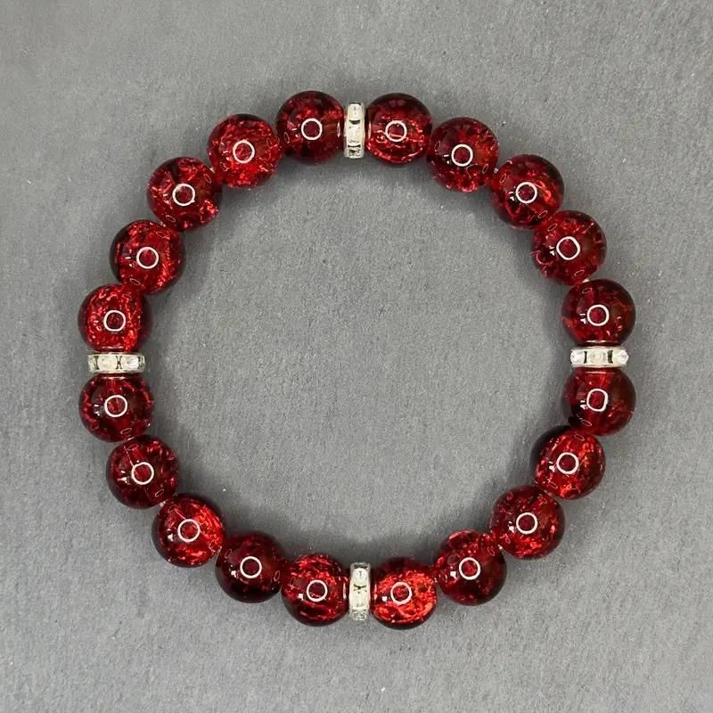 red crystal bracelet, october birthstone bracelet, good luck bracelet, unisex bracelet, wealth bracelet, birthstone jewelry, red crystal jewelry, men and women bracelet, october birthstone jewelry, pack of 2 bracelets

