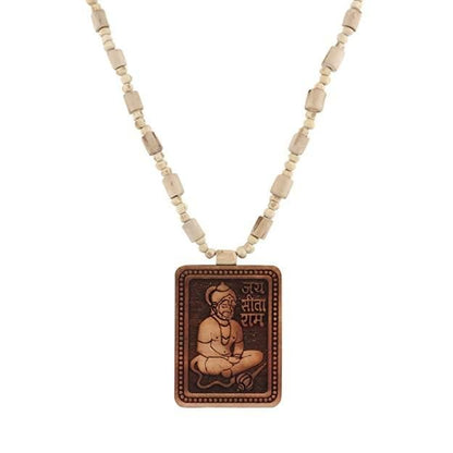 pack of 2 tulsi hanuman mala, natural wooden spiritual mala for men, tulsi mala with hanuman pendant, wooden hanuman ji kanthi mala men, spiritual tulsi mala for daily wear, tulsi hanuman pendant set men, hanuman kanthi mala combo pack, men’s wooden devotional mala, natural tulsi mala with pendant