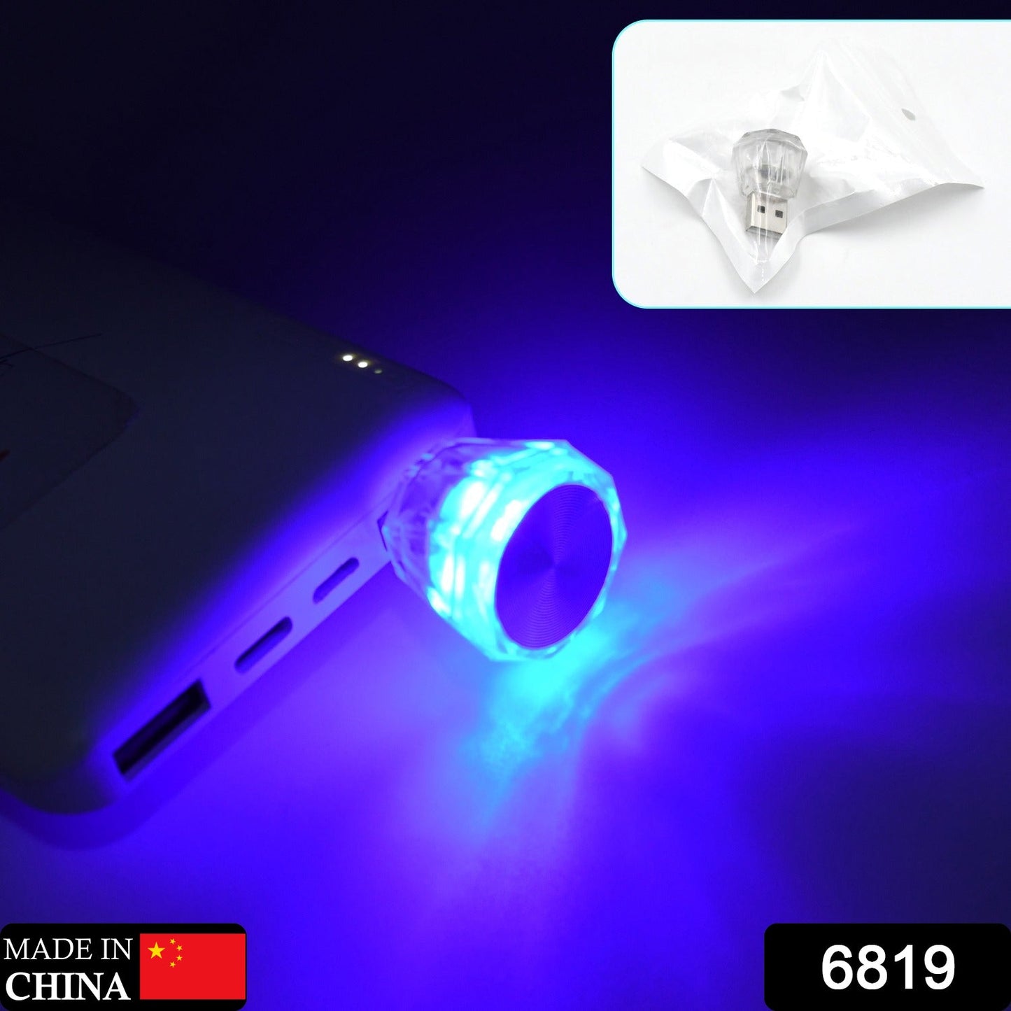 Mini USB LED light in car, diamond shape, colorful. mini USB LED light, diamond car LED light, white USB night lamp, car interior light, home decor USB lamp, portable USB LED light