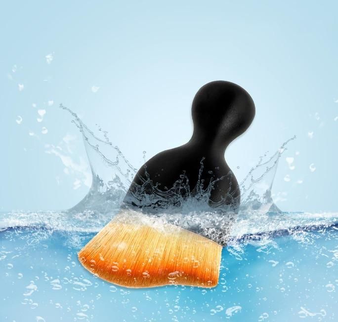 car interior dust brush, black dust brush for car, durable auto cleaning tool, car cleaning brush, car dust remover brush