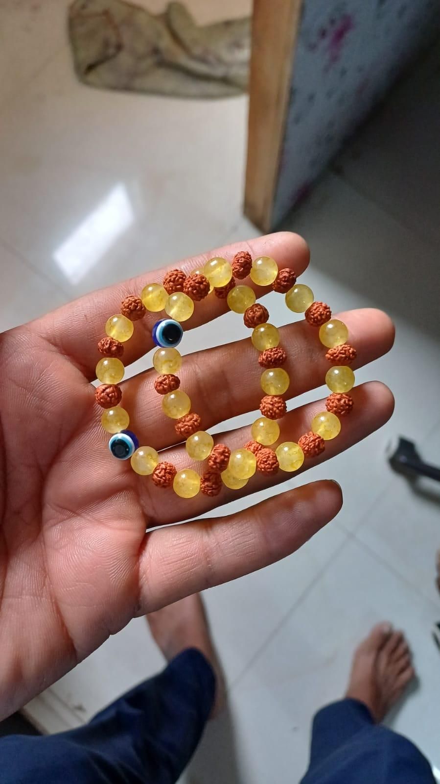 rudraksha citrine crystal bracelet for men pack of 2 India, 8mm spiritual gemstone bracelet with rudraksha and citrine, double pack men’s healing rudraksha citrine bracelet, natural citrine and rudraksha bracelet combo for men, spiritual jewelry for men with citrine and rudraksha beads, rudraksha crystal energy bracelet for men pack of 2, men’s citrine rudraksha combo bracelet India, 8mm rudraksha citrine bead bracelet for men, citrine gemstone bracelet with rudraksha for spiritual balance, men’s rudraksha 