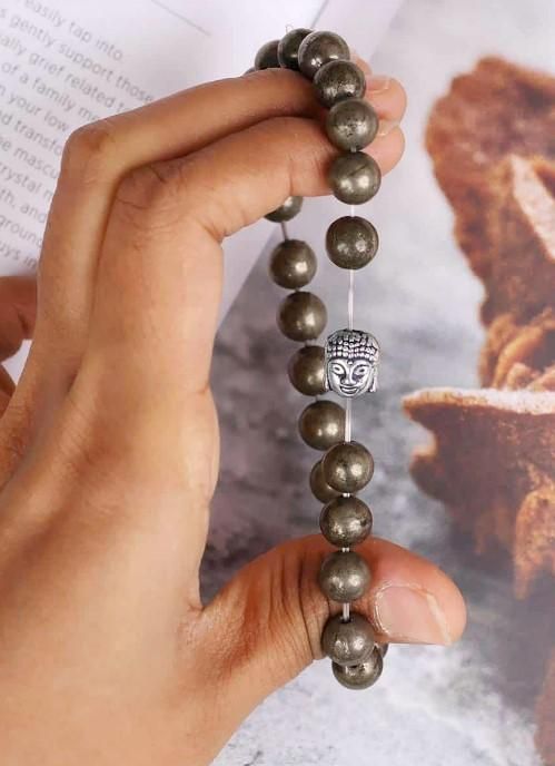 natural crystal stretch bracelet, pyrite lucky charm bracelet, elastic crystal bracelet unisex, natural pyrite stretch jewelry, lucky charm pyrite bracelet, unisex crystal charm bracelet, pyrite gemstone elastic bracelet, natural stone stretch bracelet, lucky charm crystal bracelet unisex