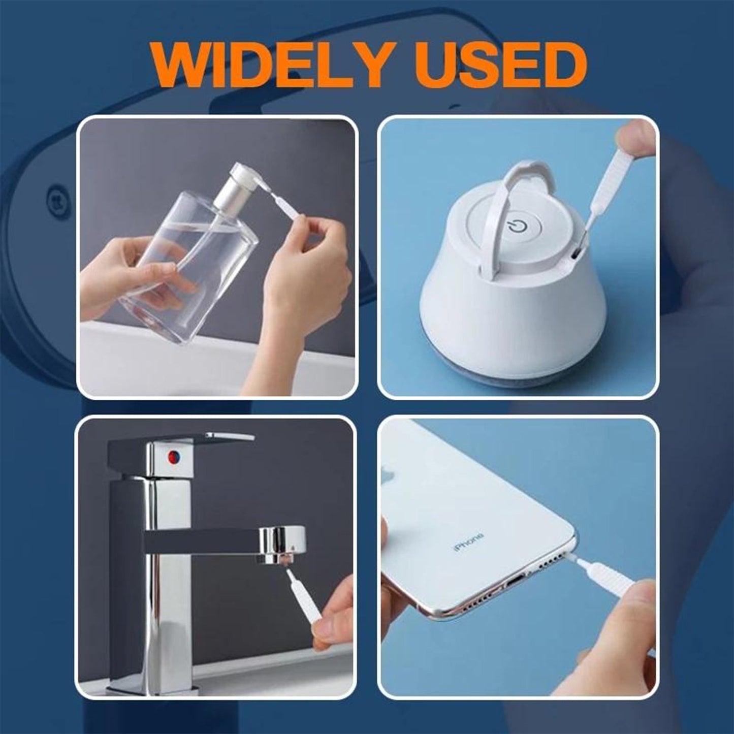 shower nozzle cleaning brush, anti-clog brush, reusable cleaning brush, shower head cleaner, faucet hole brush, small hole cleaning tool, nylon cleaning brush, multifunctional crevice cleaner