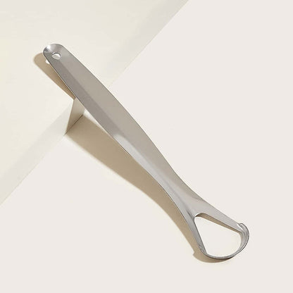 stainless steel tongue scraper with storage case for travel, reusable metal tongue cleaner for daily oral hygiene, 1 pc professional tongue scraper for fresh breath, durable oral care tool for tongue cleaning, stainless steel scraper to reduce bad breath, hygienic tongue cleaning tool in protective case

