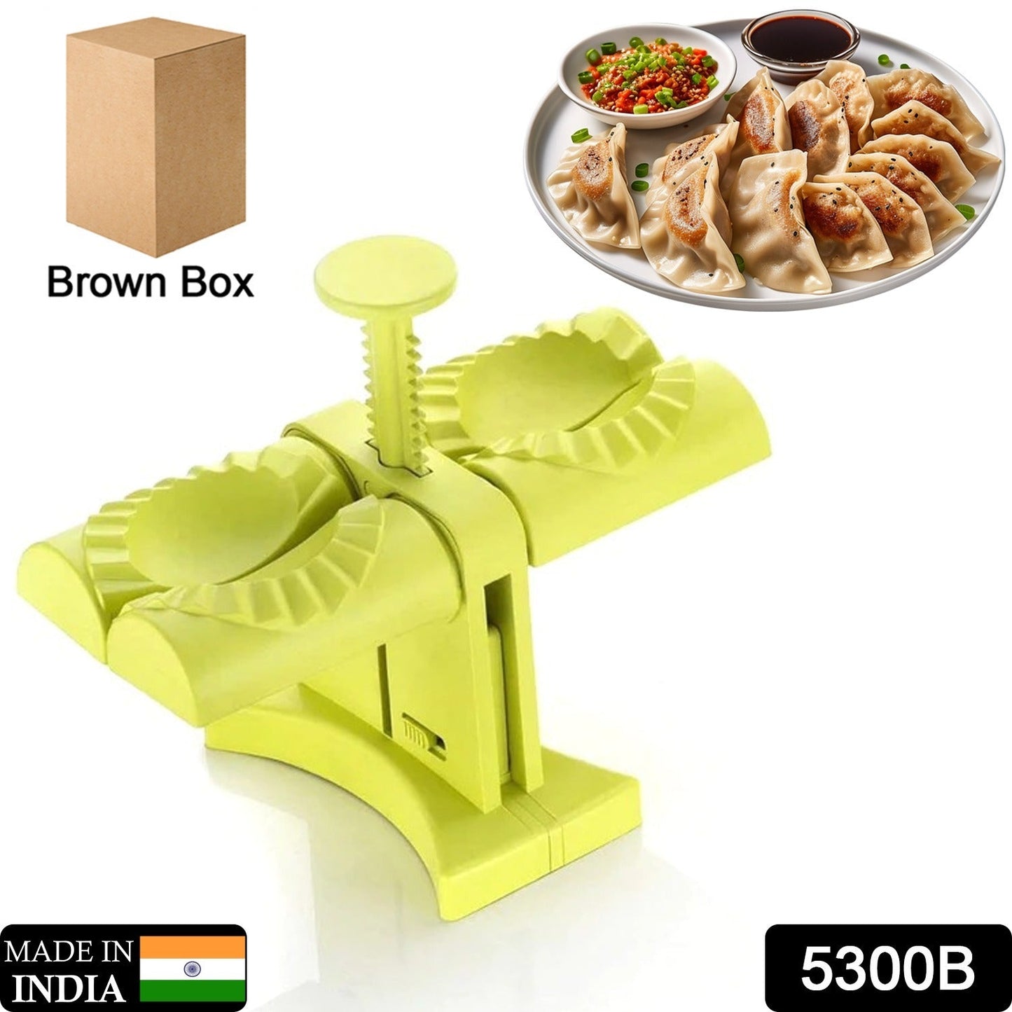 Easy-to-use dumpling press mold for home use, dumpling maker mold, double head dumpling press, momo maker tool, kitchen dumpling mold, gujiya press, easy dumpling maker, dumpling kitchen accessory