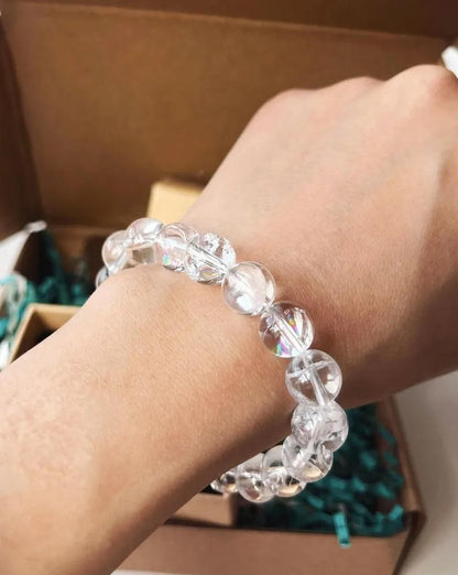 clear quartz healing bracelet men women, crystal healing bracelets pack of two, clear quartz bead bracelet unisex, healing crystal bracelet set men women, pack of 2 clear quartz bracelets, men's clear quartz bracelet healing, women's crystal healing bracelet quartz, clear quartz beaded bracelet for healing, unisex clear quartz bracelets pack of 2