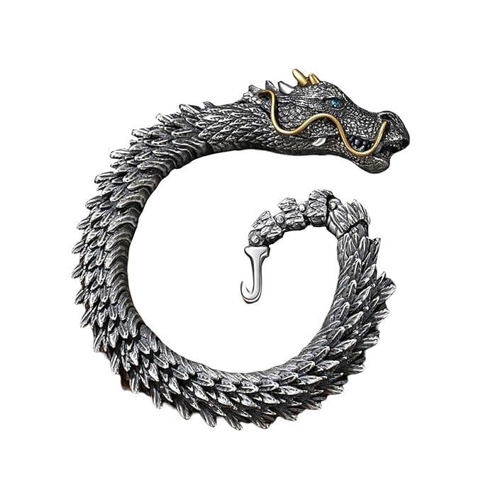 stylish copper dragon bracelet for men, 7.8 inch men’s dragon scale wristband, men’s copper bracelet with dragon scale design, copper wristband for men with stylish dragon scale texture, fashionable men’s bracelet dragon scale copper, dragon pattern copper bracelet for men 7.8 inch, elegant dragon scale men’s copper bracelet, copper metal wristband with dragon scale for men, men’s bold dragon scale copper bracelet 7.8 inch