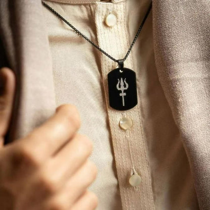 Mahadev Trishul Pendant with Chain for Men | Lord Shiva Trishul Locket Necklace, mahadev trishul pendant, trishul pendant for men, mahakal pendant with chain, shiva trishul locket, lord shiva pendant chain, mahadev chain for men, trishul locket silver, om trishul mahadev pendant, shivji trishul chain, mahadev necklace online, casual spiritual chain, alloy trishul pendant, mahadev locket for men, free size shiva pendant, mahadev jewelry for men