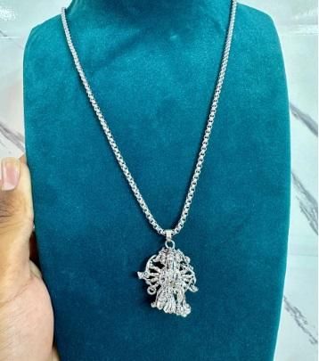 panchamukhi hanuman pendant with chain silver plated for men, silver plated hanuman ji locket necklace, devotional pendant silver plated for men, men’s panchamukhi hanuman pendant chain, buy silver plated hanuman pendant online india, silver plated spiritual hanuman pendant necklace, devotional hanuman pendant necklace with chain, silver plated hanuman ji pendant for daily wear, spiritual pendant for men silver plated, panchamukhi hanuman spiritual jewelry for men

