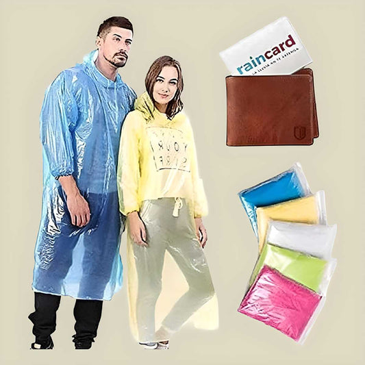 Knee-Length Solid Color Waterproof Raincoat Pack of 2 – Durable Plastic, knee length raincoat, solid color raincoat, raincoat pack of 2, waterproof raincoat men, plastic raincoat, lightweight raincoat, durable raincoat for monsoon, raincoat for travel, men’s raincoat knee length, women’s raincoat knee length, rain protection raincoat, affordable raincoat pack

